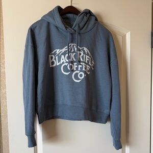 Women's Blue Cropped Sweater